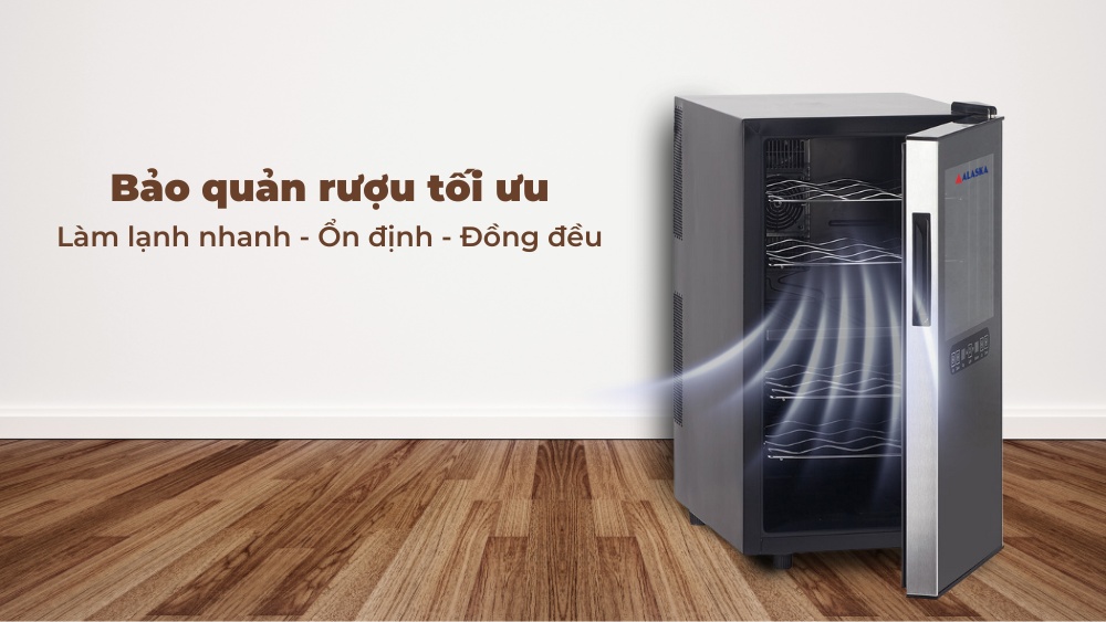 Tủ rượu vang Alaska JC-18T ( 18 chai)