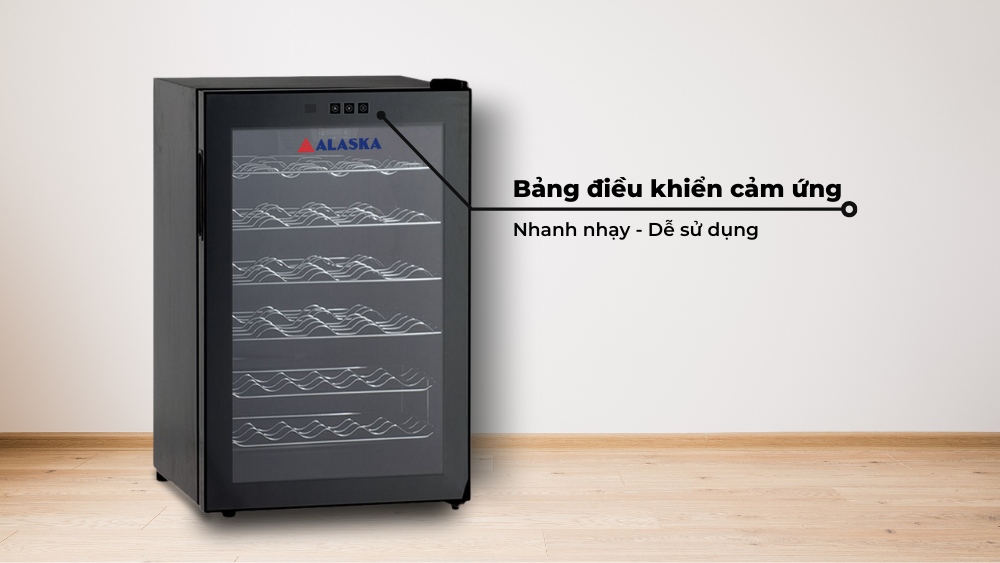 Tủ rượu vang Alaska JC-28S 28 chai