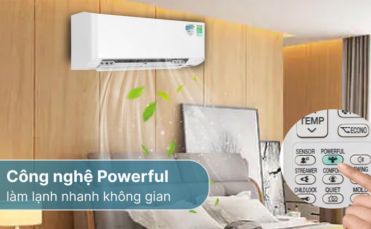 Powerful Mode của máy lạnh Panasonic