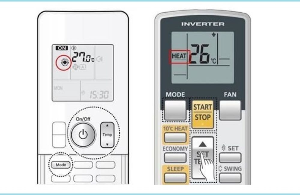 heat mode trên máy lạnh