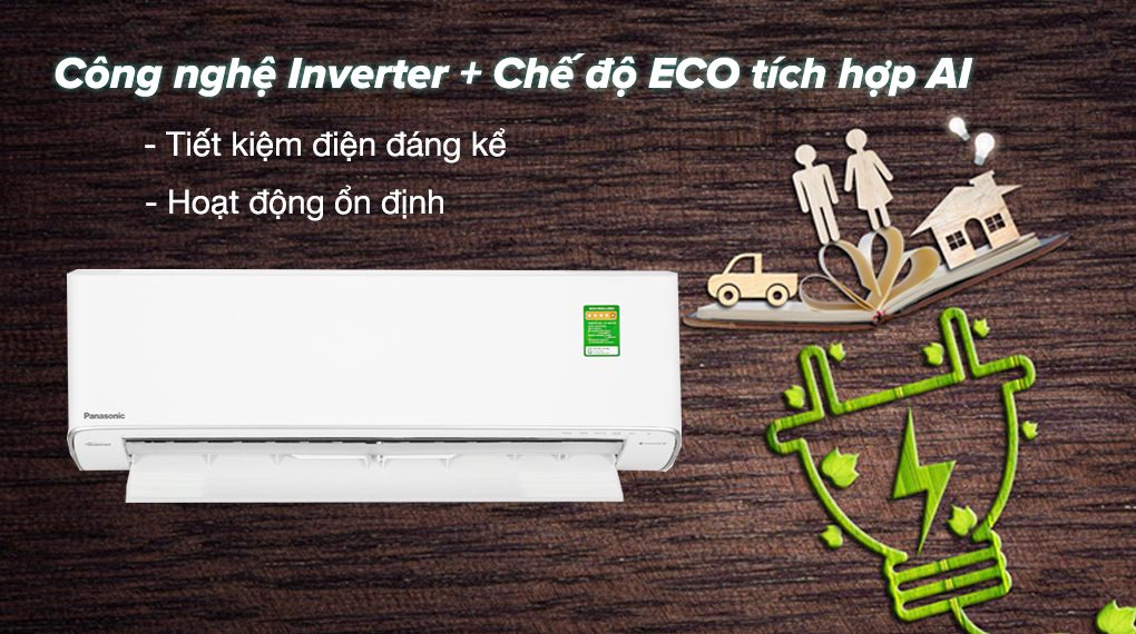 Máy lạnh Panasonic Inverter 1 HP CU/CS-PU9AKH-8