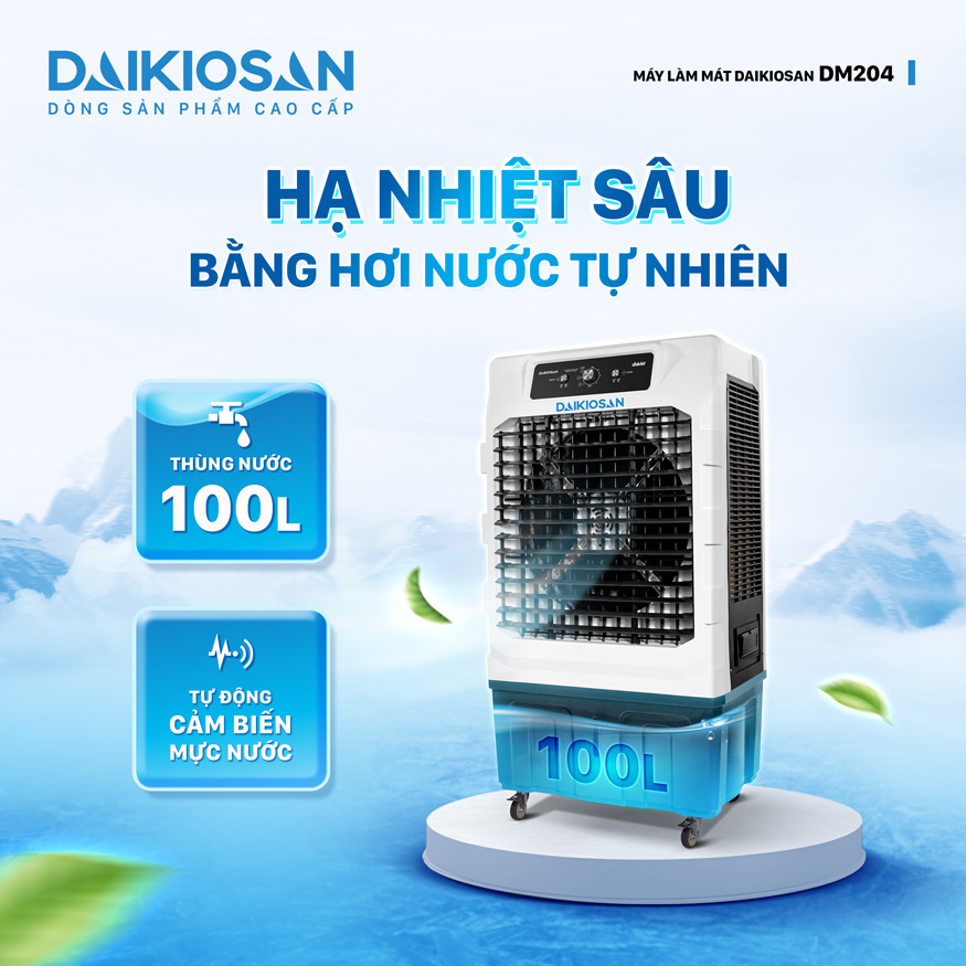 Quạt Điều Hòa Daikiosan DM204 Với công Nghệ Làm Mát Tự Nhiên