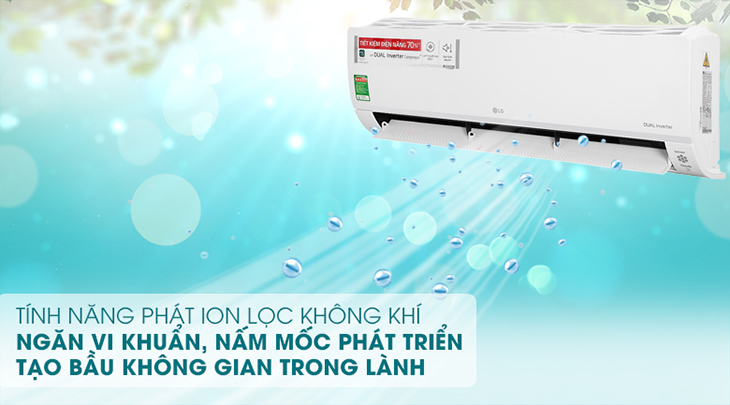 công nghệ lọc không khí ion của LG