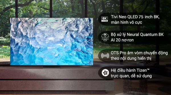 Tivi 8K là gì? Điểm khác biệt giữa tivi độ phân giải 8K và tivi 4K
