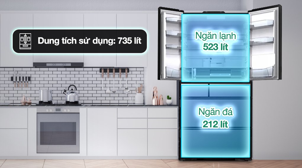 Hướng dẫn chọn dung tích tủ lạnh theo số thành viên trong gia đình