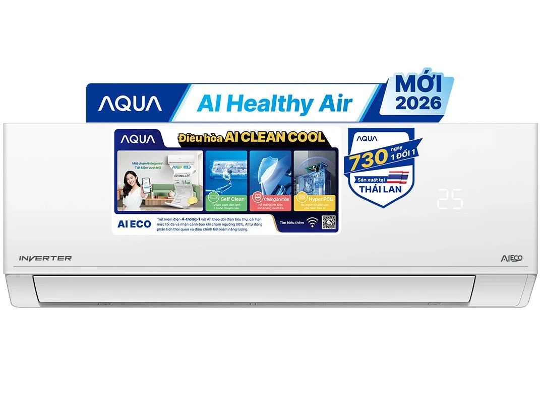 Máy lạnh Aqua Inverter 1HP AQA-RV10QA5 2026