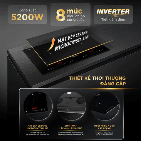Bếp Từ Đôi BlueStone ICB-6939 5200W
