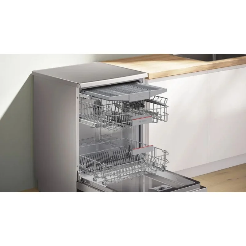 Máy rửa bát Bosch Độc Lập SMS4EVI04E - Seri 4 tự động hé cửa