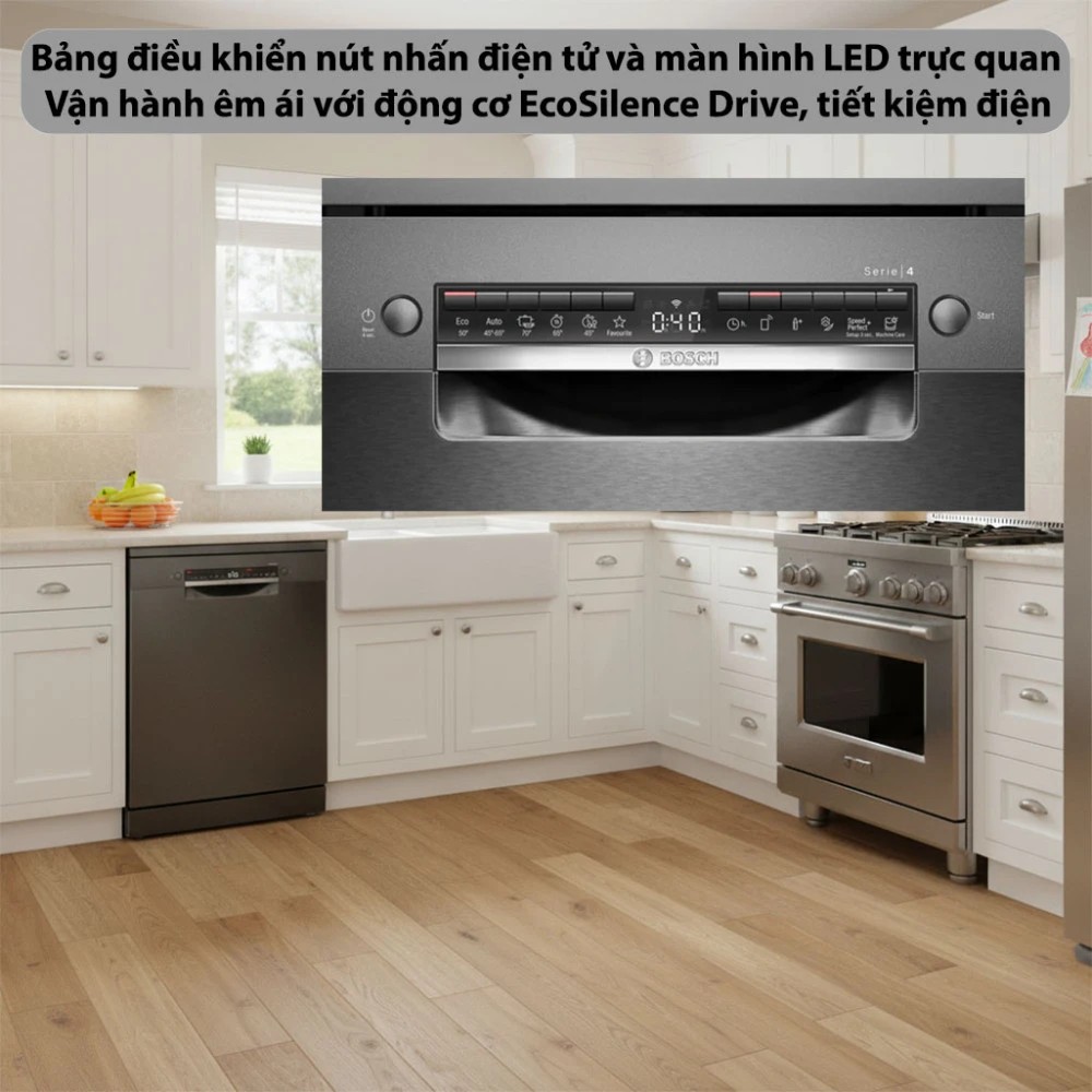 Máy rửa chén độc lập Bosch SMS4HMC25M