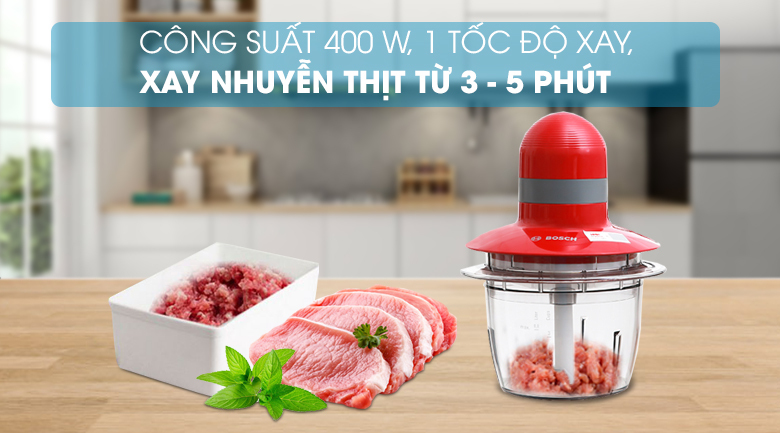 Máy xay thịt Bosch 0.8L MMR08R2