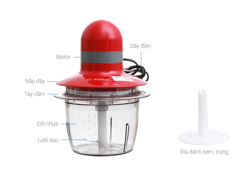 Máy xay thịt Bosch 0.8L MMR08R2