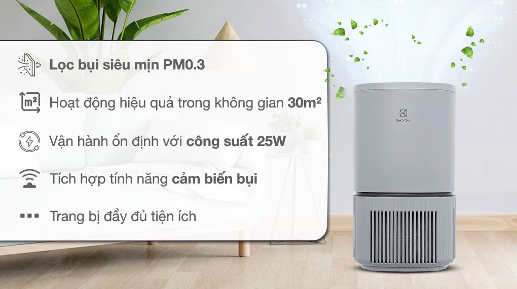 Máy lọc không khí Electrolux EP32-25UGA 25W 