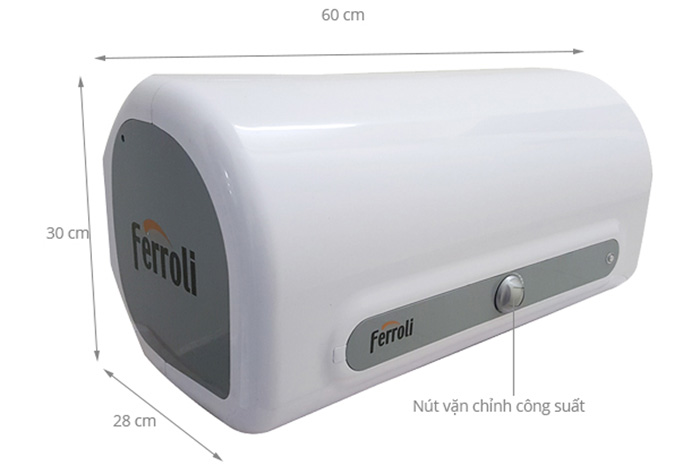 Bình nóng lạnh gián tiếp Ferroli QQ EVO 20 lít chống giật (ME)