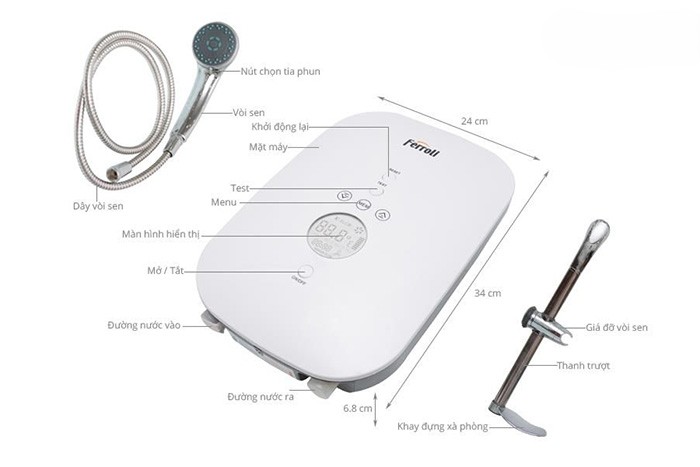 Máy nước nóng Ferroli Divo SDN 4.5S