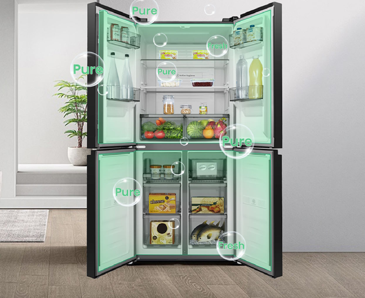 Tủ lạnh Hisense Inverter 427 lít RQ559N4EBND