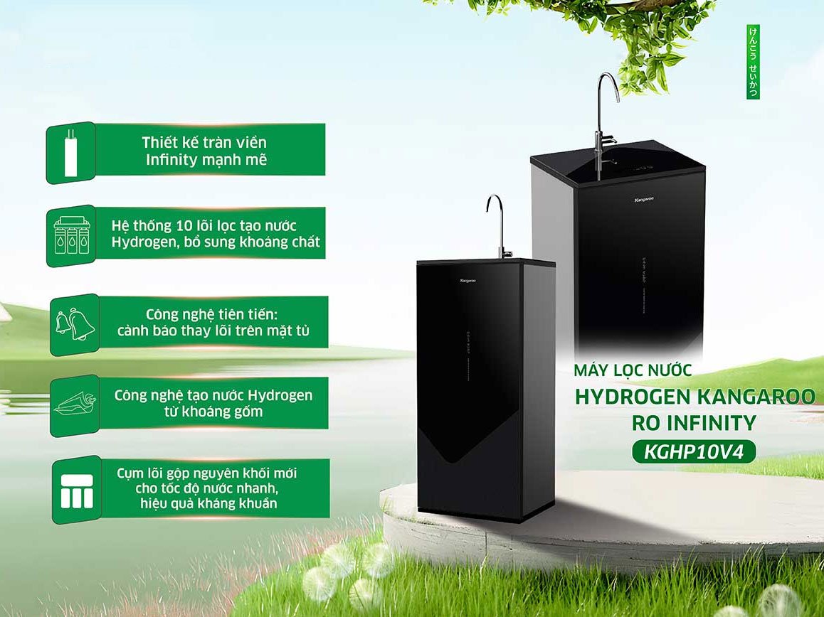 Máy lọc nước Kangaroo Hydrogen Infinity KGHP10V4