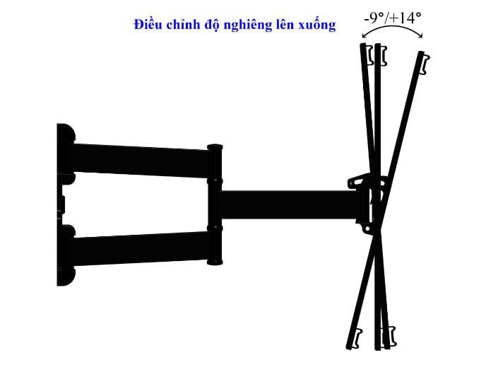 Giá treo tivi góc xoay đa năng X1T399 (32 - 55 inch)