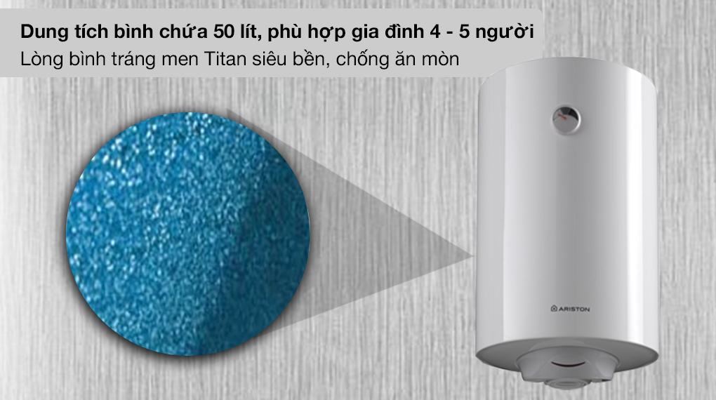 Máy nước nóng gián tiếp Ariston 50 lít PRO R 50 V 2.5 FE
