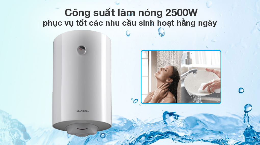 Máy nước nóng gián tiếp Ariston 80 lít PRO R 80 V 2.5 FE