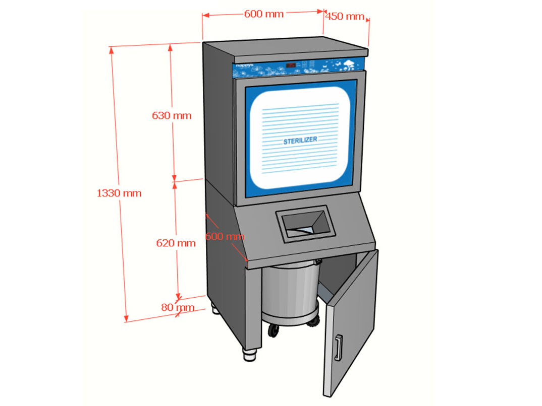 Tủ khử trùng ly, chén, đĩa Happys HPS-101CB