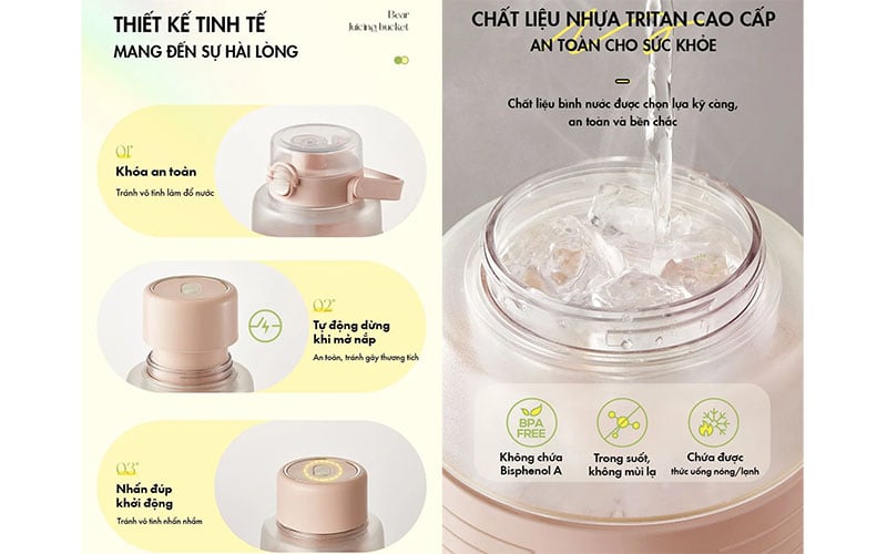 Máy xay sinh tố cầm tay Bear LLJ-P10X5
