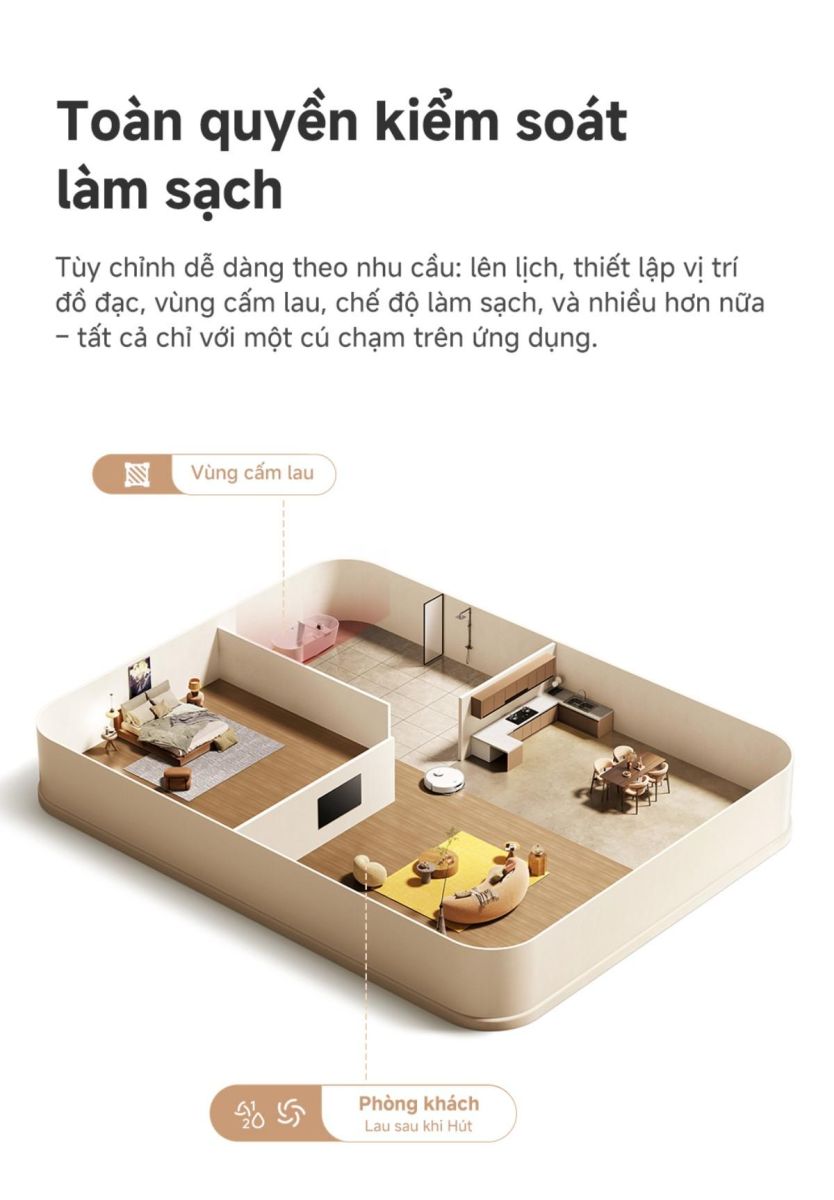 Robot hút bụi Mova P50 Ultra