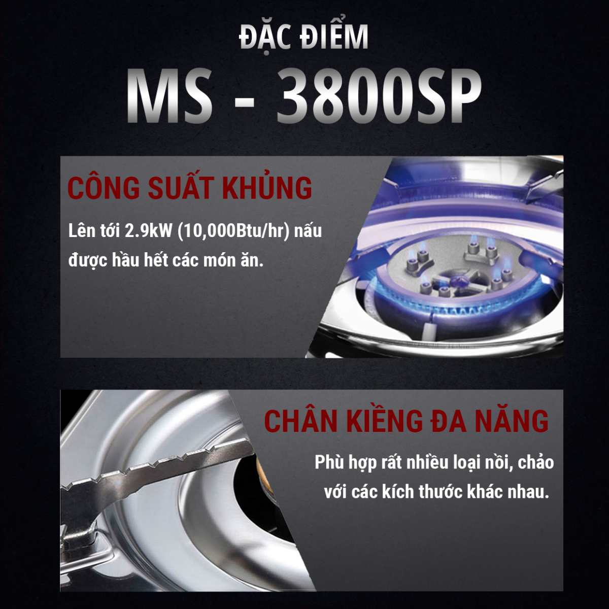 Bếp ga mini Maxsun MS-3800SP