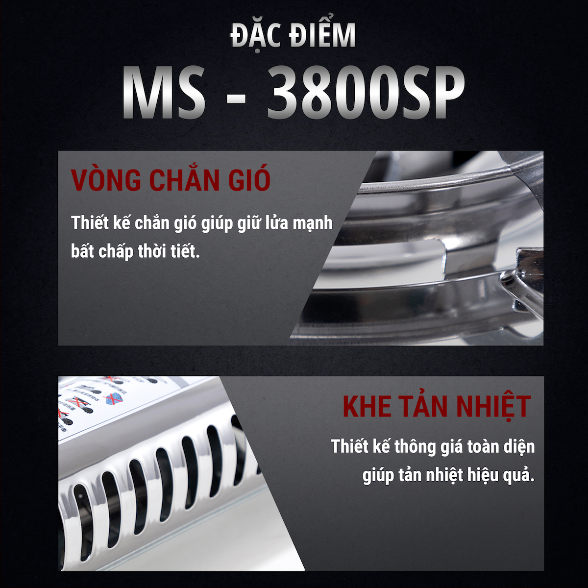 Bếp ga mini Maxsun MS-3800SP