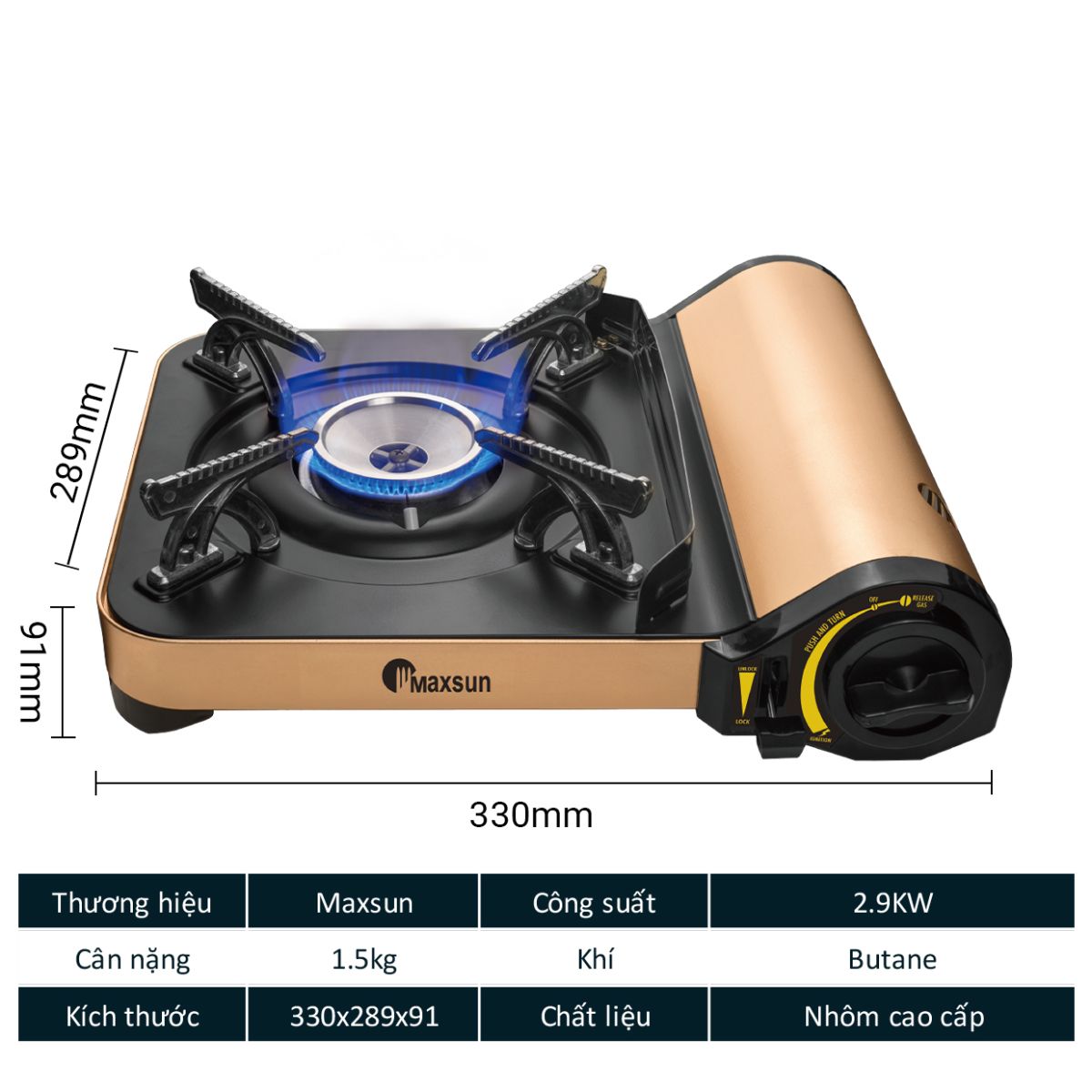 Bếp ga mini Maxsun MS-7