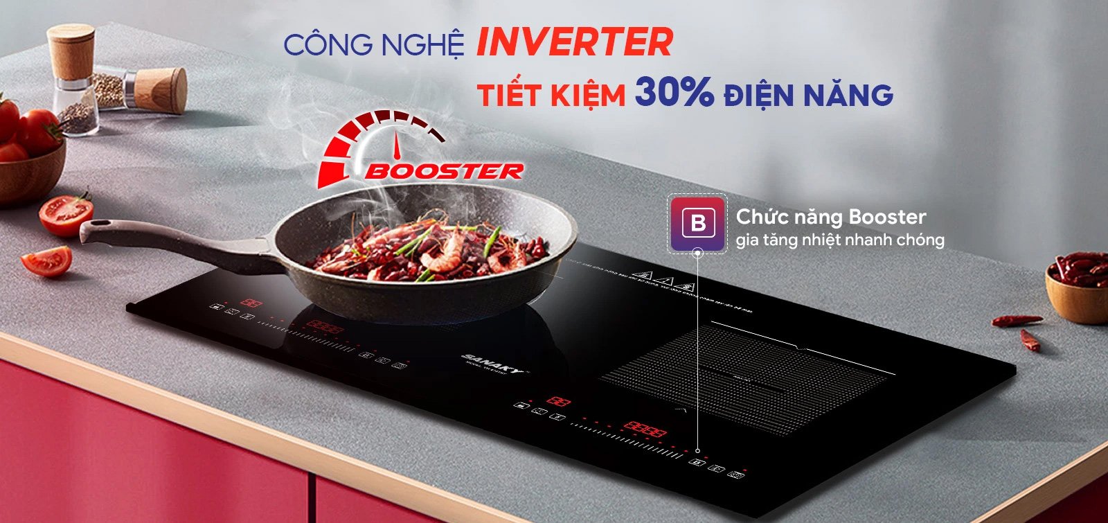 Bếp từ đôi Sanaky VH-4101HY