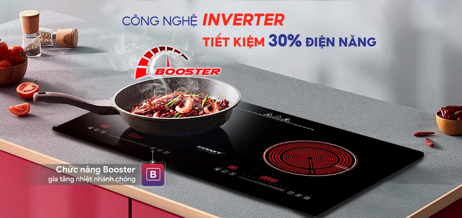 Bếp từ – hồng ngoại Sanaky VH-2500HGT