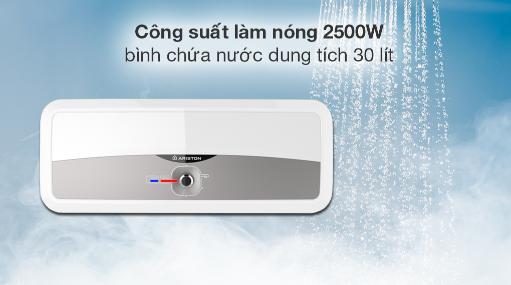 Máy nước nóng gián tiếp Ariston 30 lít 2500W SL2 30 RS DMX 2.5 FE 