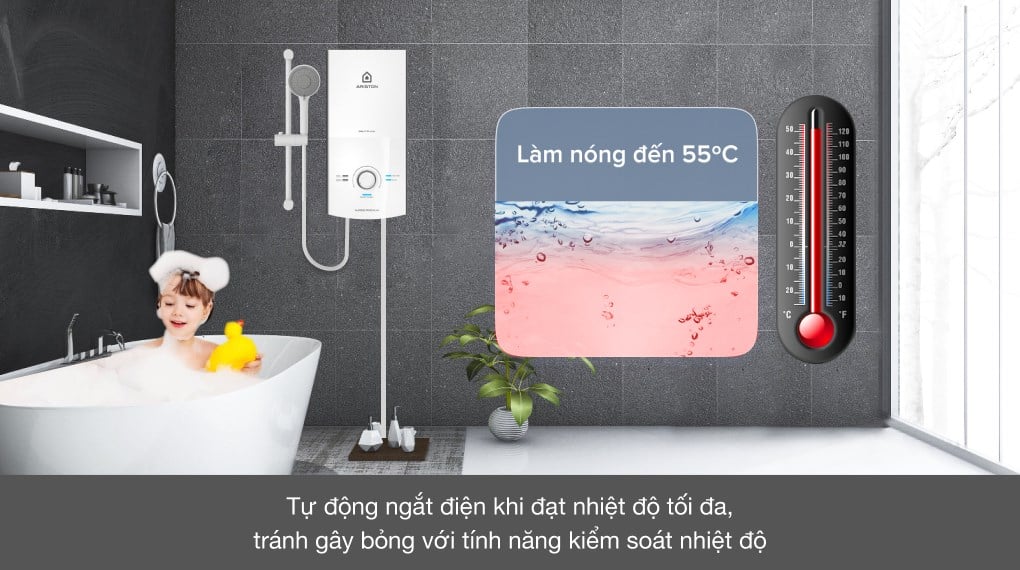 Máy nước nóng trực tiếp Ariston Aures Premium 4.5