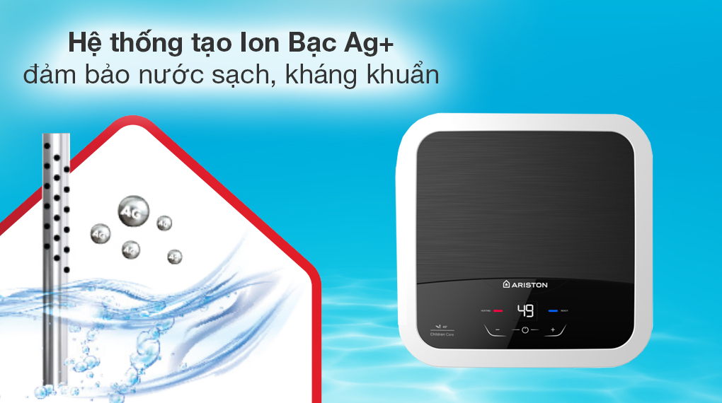 Máy nước nóng gián tiếp Ariston 15 lít AN2 15 LUX-D AG+ 