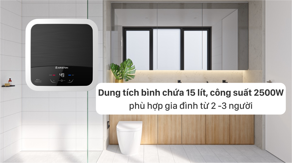 Máy nước nóng gián tiếp Ariston 15 lít AN2 15 LUX-D AG+ 