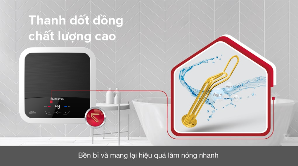 Máy nước nóng gián tiếp Ariston 15 lít AN2 15 LUX-D AG+ 