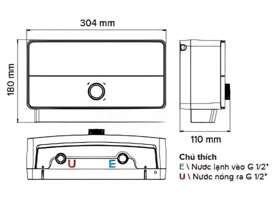  Máy nước nóng trực tiếp Ariston AURES ME 6