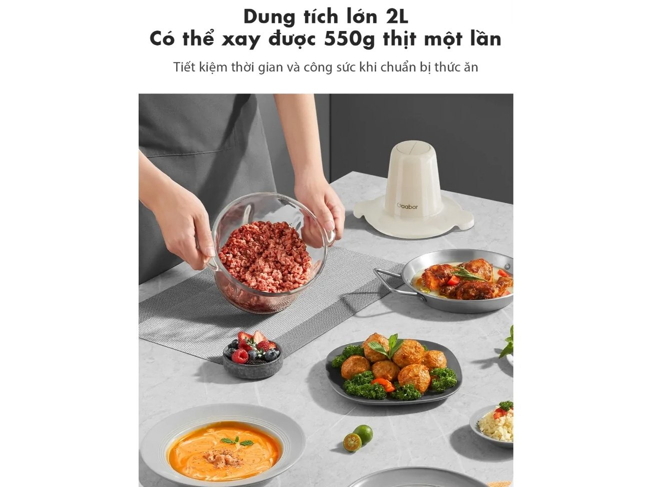 Máy xay thực phẩm đa năng Gaabor MG-15M02A