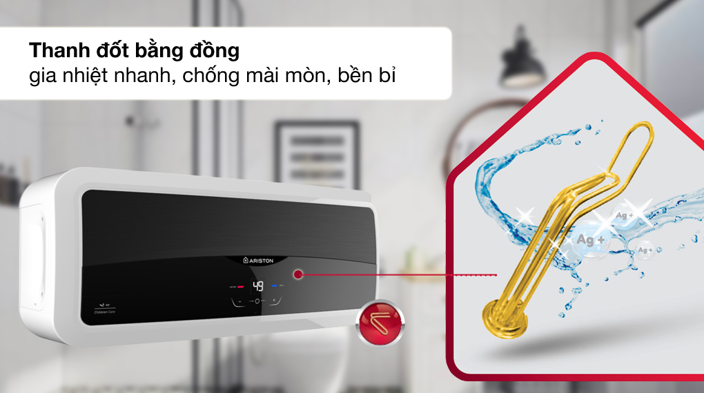 Máy nước nóng gián tiếp Ariston 30 lít SL2 30 LUX-D AG+ 