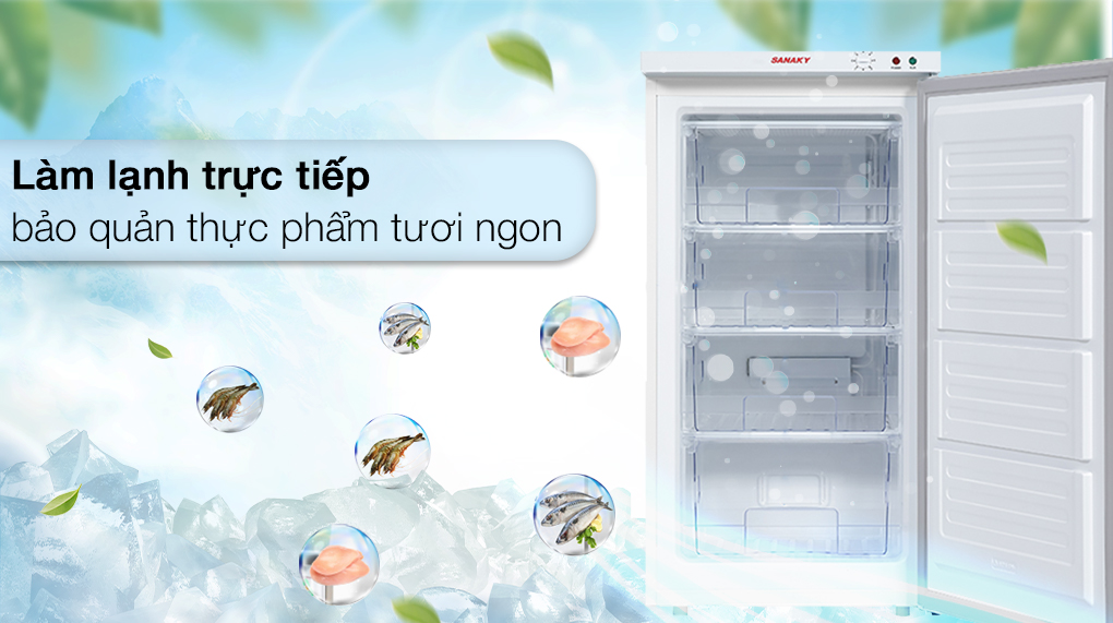Tủ đông Sanaky 118 lít TD.VH160VD 