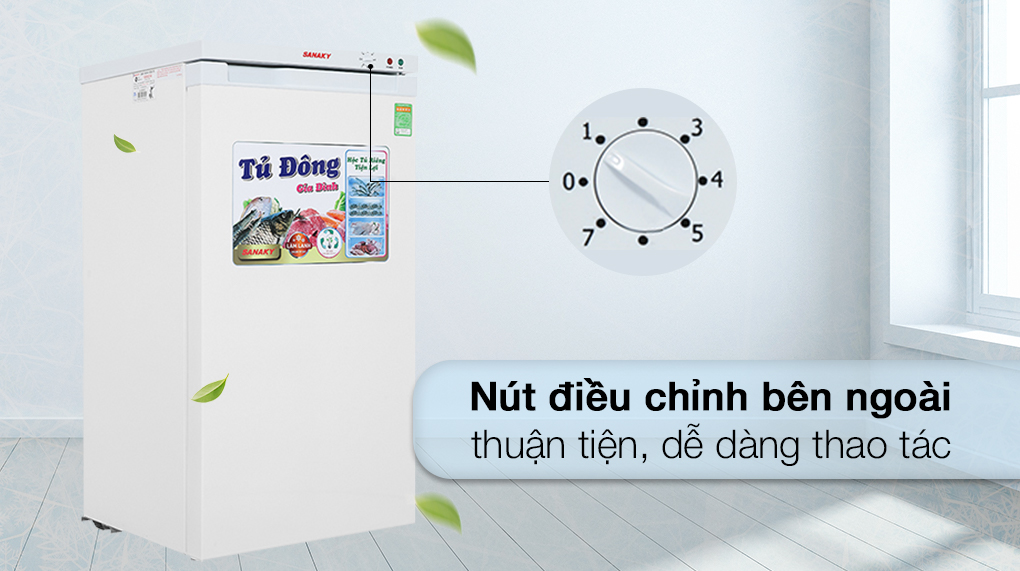 Tủ đông Sanaky 118 lít TD.VH160VD 