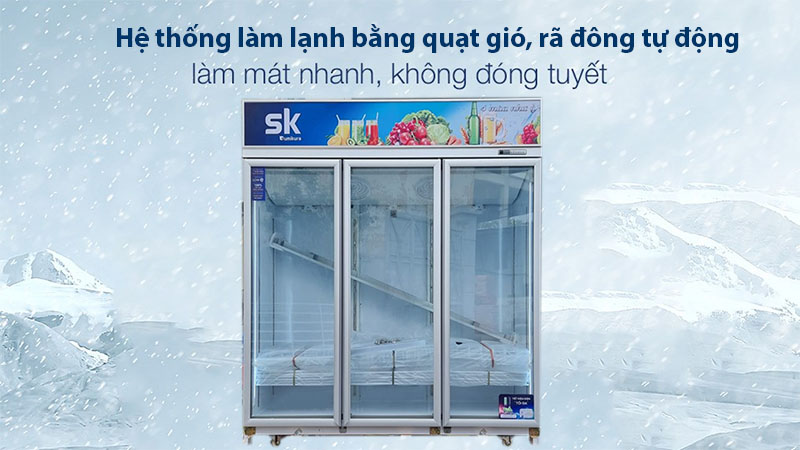 Tủ mát Sumikura SKSC-1800HW3 (3 cánh, 1.800 lít)