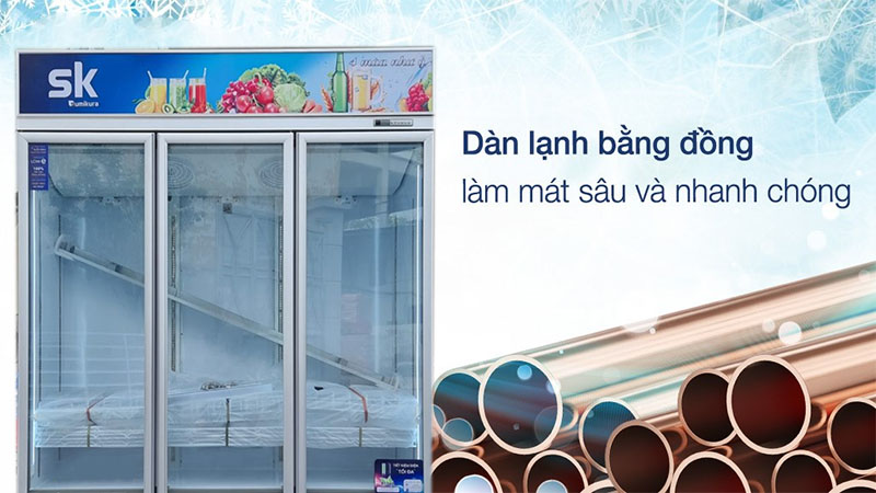 Tủ mát Sumikura SKSC-1800HW3 (3 cánh, 1.800 lít)