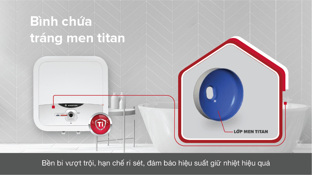 Máy nước nóng gián tiếp Ariston 30 lít 2500W AN2 30 RS 2.5 FE