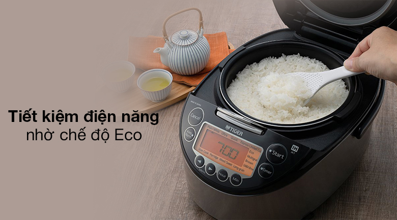 Nồi cơm điện tử cao tần Tiger 2 trong 1 JKT-D10V (1 lít)