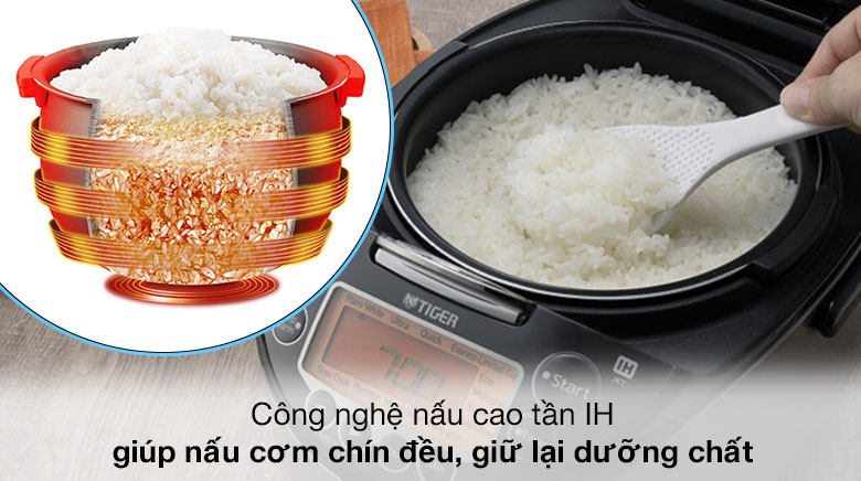 Nồi cơm điện tử cao tần Tiger 2 trong 1 JKT-D18V (1.8 lít)