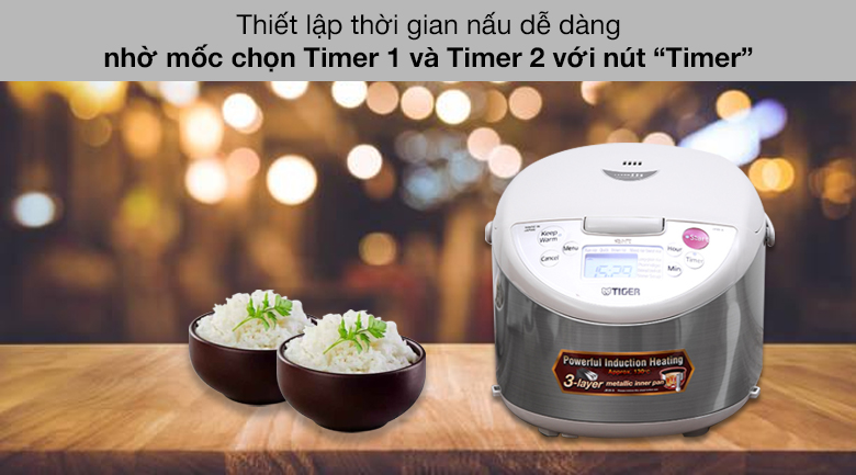 Nồi cơm điện tử cao tần Tiger JKW-A18W 1.8 lít