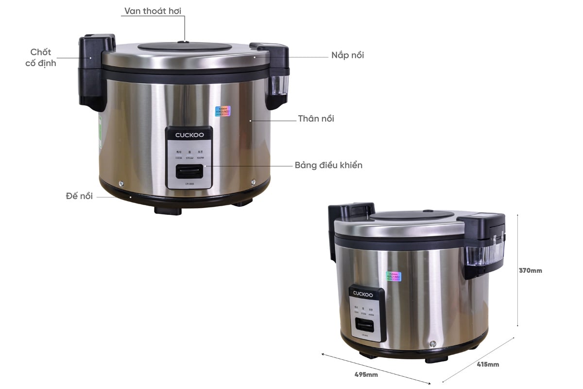 Nồi cơm điện Cuckoo CR-3555 - 6.3 lít