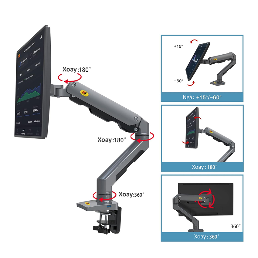 Giá treo màn hình North Bayou G60 27-45 inch