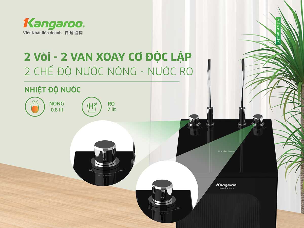 Máy lọc nước Kangaroo Hydrogen Infinity tích hợp nóng KG10A11